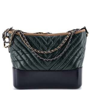 Chanel Gabrielle Hobo Chevron Aged #242211C18B